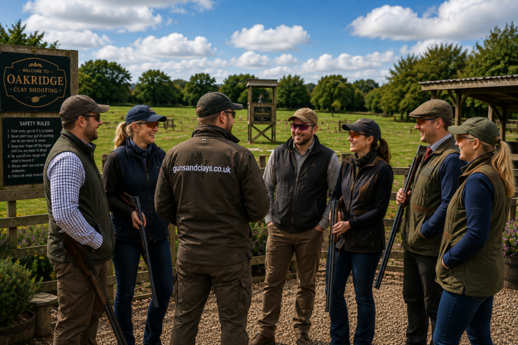 Group clay pigeon shooting experience in Cambridgeshire